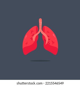 human lung vital organ. human vital body.