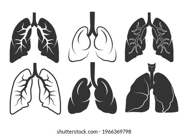 Human lungs Clipart, Human lungs Vector, Lungs Icon, Bronchial