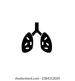 Human lungs concept line icon. Simple element illustration.Human lungs concept outline symbol design.