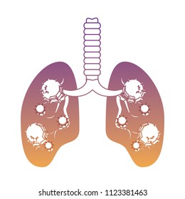 human lungs icon