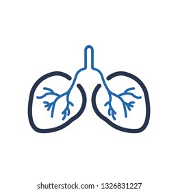 Human Lungs Icon, Pulmonology Icon, human lungs, Human Organ - Lungs Icon.
