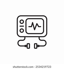 Vector de signo de icono de pulmones humanos