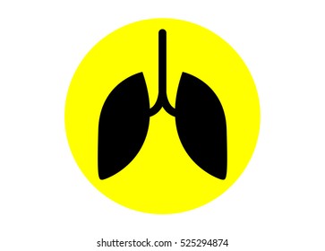 human lungs icon. vector illsutration