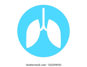 human lungs icon. vector illsutration