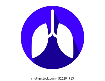 human lungs icon. vector illsutration