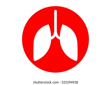 human lungs icon. vector illsutration