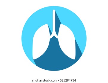 human lungs icon. vector illsutration