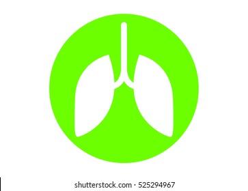 human lungs icon. vector illsutration