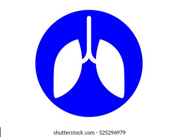 human lungs icon. vector illsutration