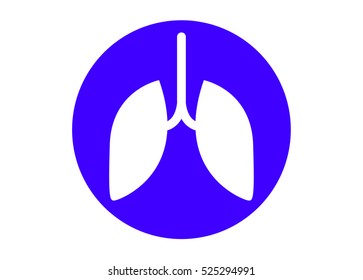 human lungs icon. vector illsutration