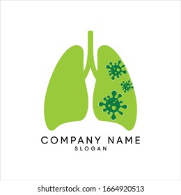 Icono de pulmones humanos diseño de ilustración vectorial
