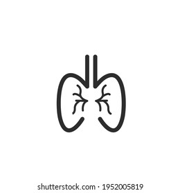 human lungs icon vector illustration design template