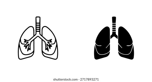 Pulmones humanos aislados, que representan el sistema respiratorio, la salud y el proceso respiratorio