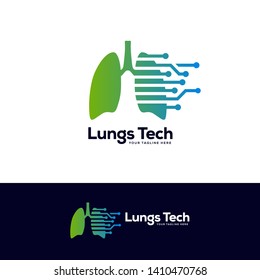 human lungs logo designs template, lungs technology logo design vector, respiratory system logo designs
