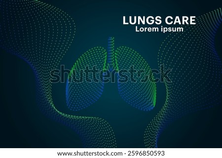 human lungs Logo silhouette design vector template. simple icon lung organ creative concept. abstract human lung Anatomy, Lung Cancer Backdrop Background Vector illustration. EPS 10