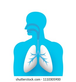 Human Lungs Medical Art Creative Vector Stock Vector (Royalty Free ...