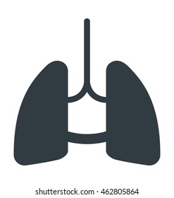 Human Lungs Vector Icon