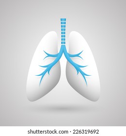 Human Lungs. Vector Illustration