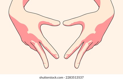 Human making hands in heart shape. Heart health insurance,social responsibility, gratitude,donation and happy charity volunteer concept. World heart day and Valentines day background