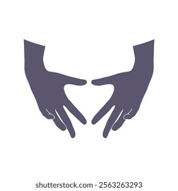 Human making hands in heart shape. Heart health insurance,social responsibility, gratitude,donation and happy charity volunteer concept. World heart day and Valentines day background