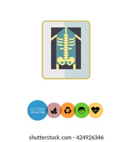 Human making X-ray