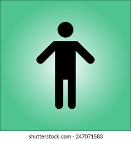 Human Male Sign Icon Man Person Stock Vector (Royalty Free) 247071583
