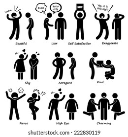 Human Man Character Behaviour Stick Figure Pictogram Icons