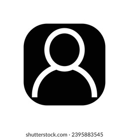 Human man icon. Simple vector sign