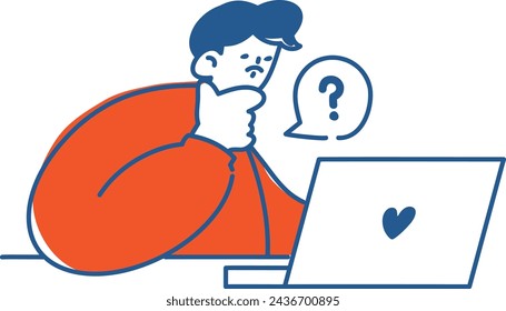 human man laptop search wonder quiz
