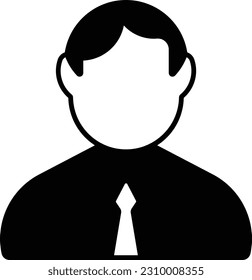 human man people profile user Glyph