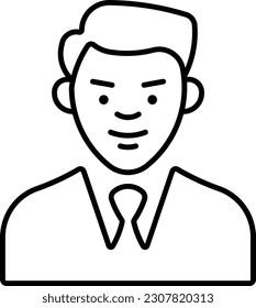 human man user people avatar Outline