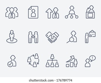 Human management icons