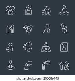 Human management icons