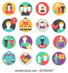 Human management icons