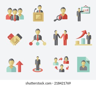Human management icons