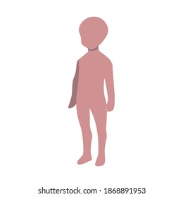 Human mannequins, one of them a small child