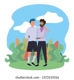 human men cartoon