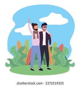 human men cartoon