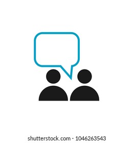 Human Message Icon Vector Template Design