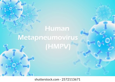 Human metapneumovirus or HMPV. Concept of awareness. Suitable for poster, banners, flyers, brochure template for greeting card. Vector illustration. Not AI generated