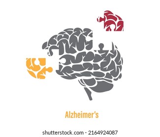 Human mind complexity. Mind, thought, psychology and mental illness concept. Vector flat color icon illustration.
