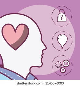 Human mind concept