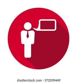 Human Mind flat Icon.