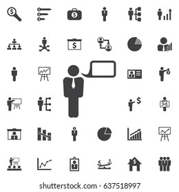 Human Mind Icon. Business icons set