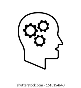 Human mind, vector simple illustration