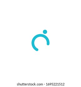 human monogram n logo concept desain