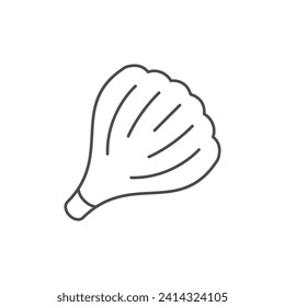 Human muscle line outline icon