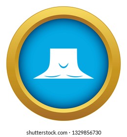 Human neck icon blue vector isolated on white background for any design