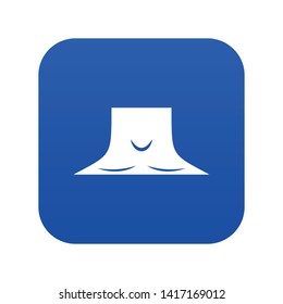 Human neck icon digital blue for any design isolated on white vector illustration