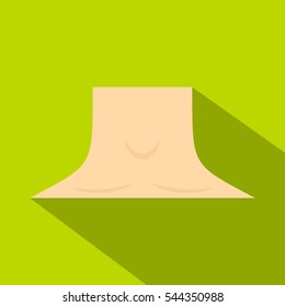 Human neck icon. Flat illustration of human neck vector icon for web